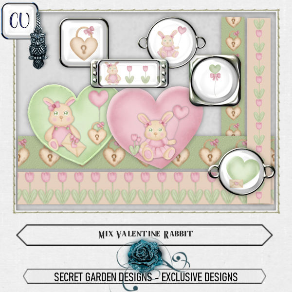 (image for) sgd-Excl-0005 KarenP-202202-MixValentine Rabbit-CU